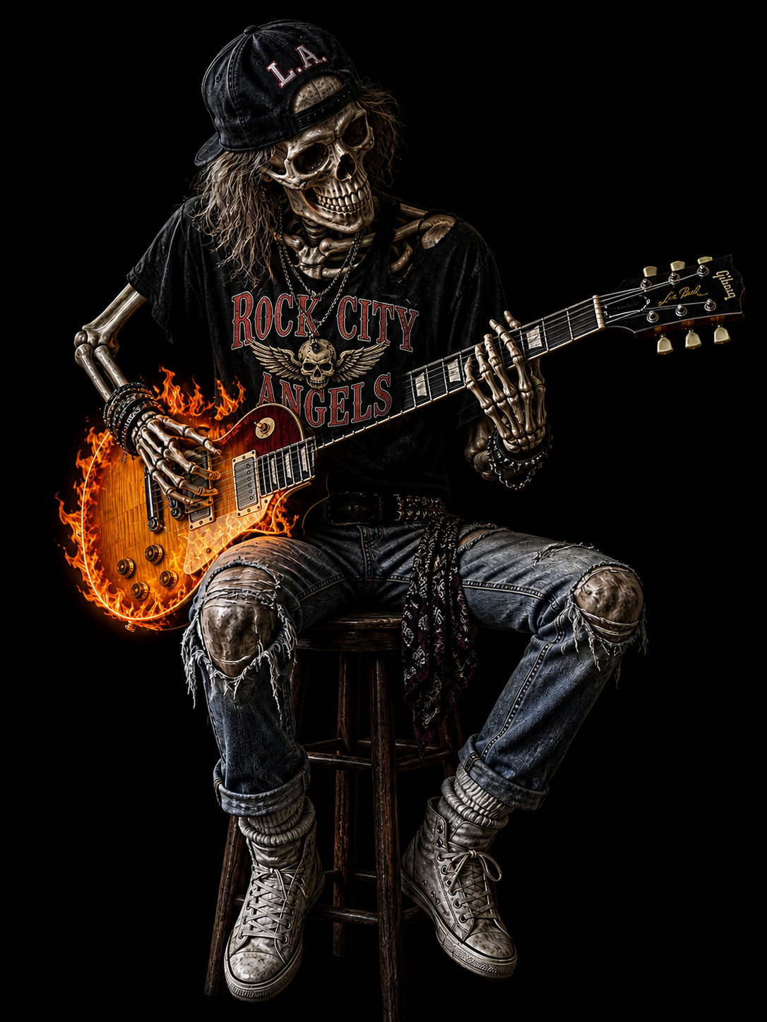 Fire and embers glowing against a black background